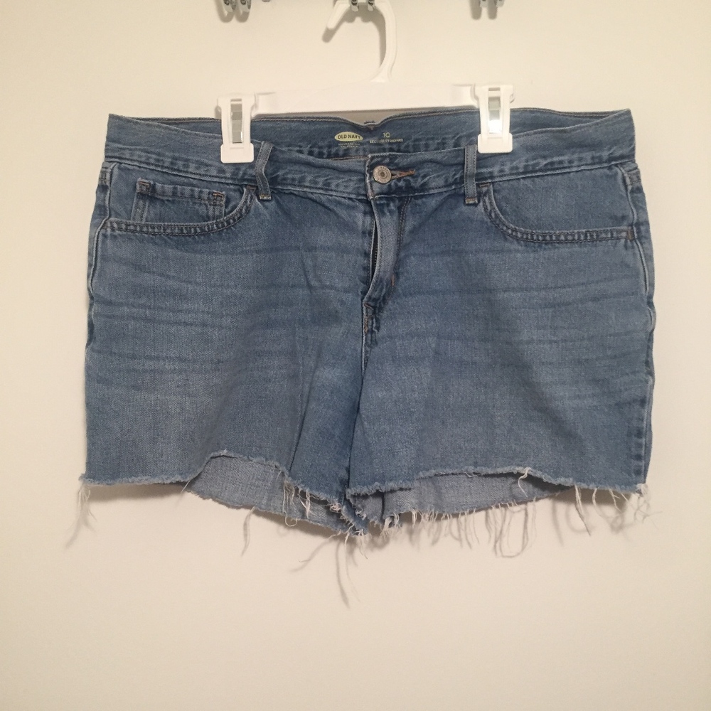2 Pairs Old Navy Denim Shorts Women Size 10 - Picture 1 of 7